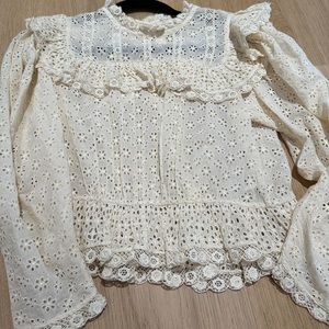 Doen Floryn top in Magnolia Size S NWT